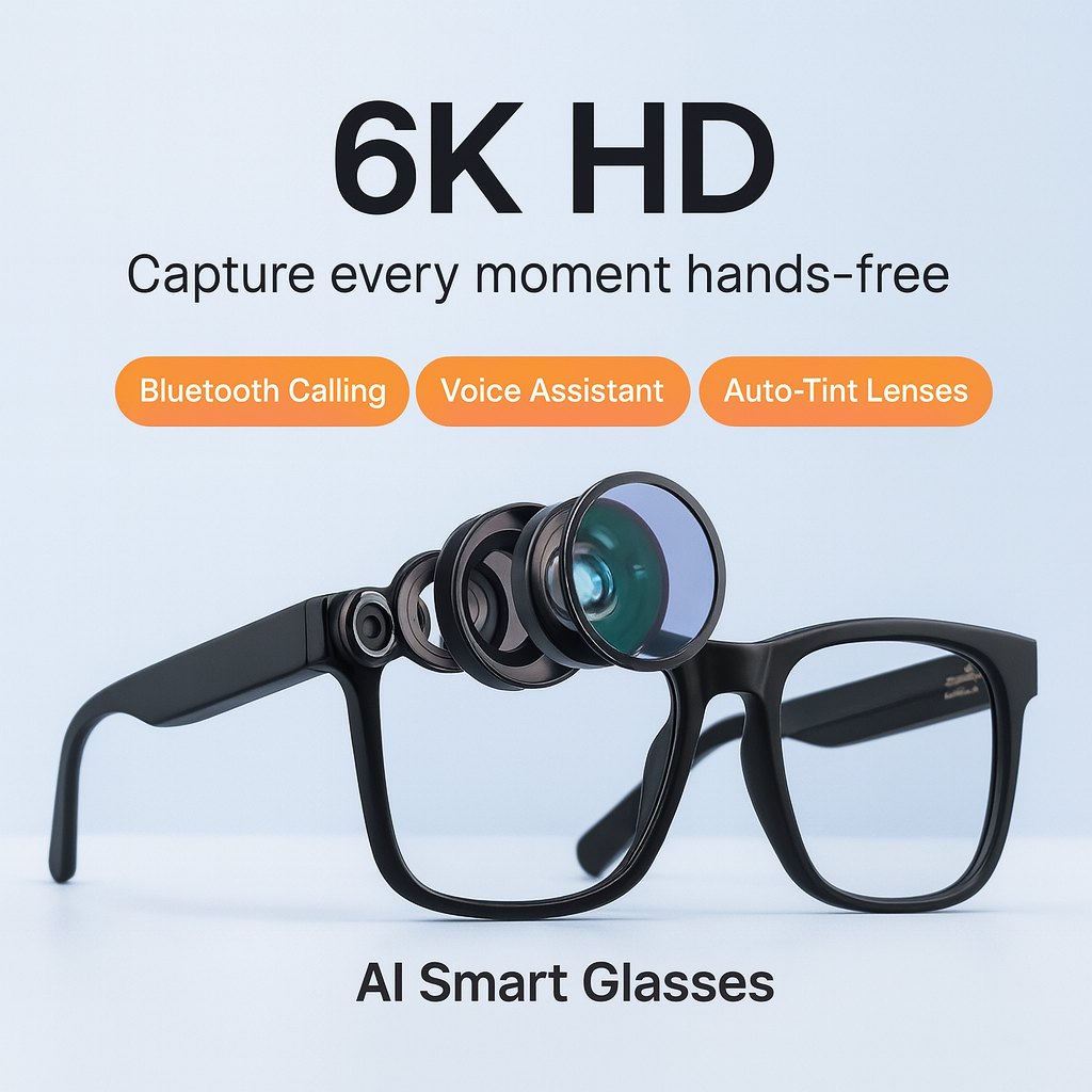Experience 6K HD AI Smart Glasses